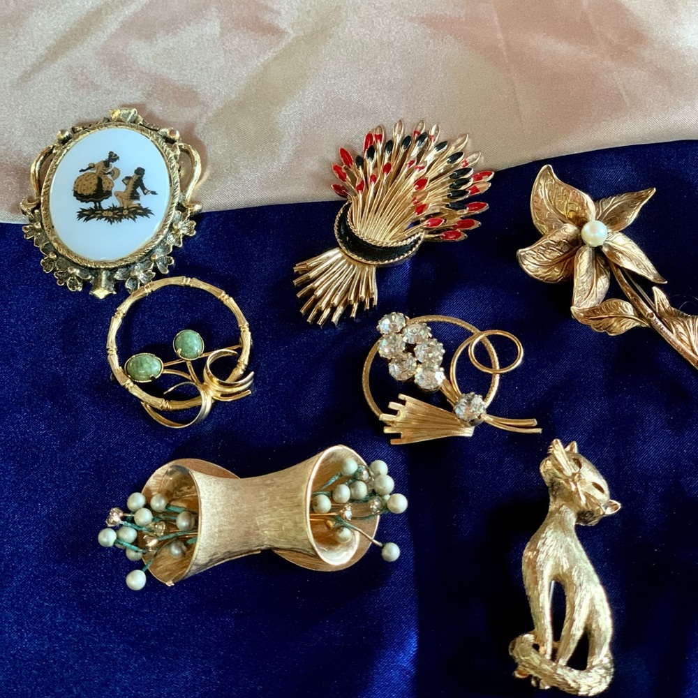 Vintage Gold Brooches